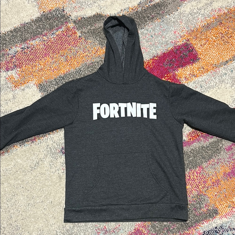 Boys Fortnite Gray Hoodie